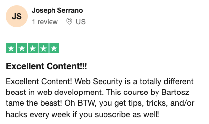 Learner review screenshot 1